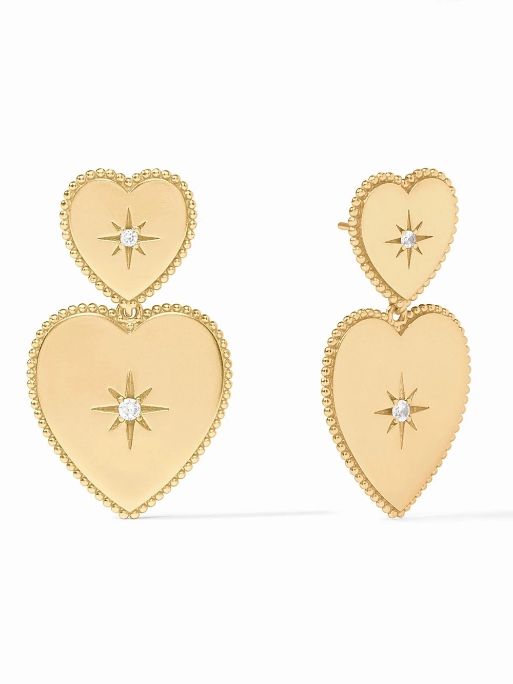 NWOT Julie Vos Heart Statement Earring